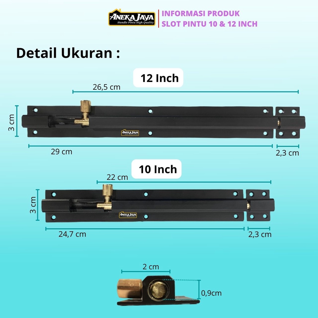 hitam-กลอนประตู-อลูมิเนียม-ยาว-10-12-นิ้ว-สีดํา-2-หรือ-1