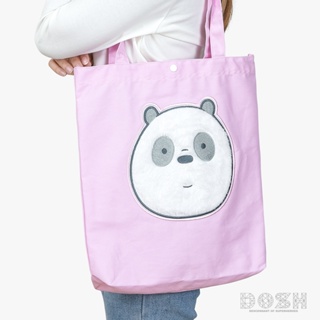 DOSH:CLOTH BAG กระเป๋าผ้าTWILL WE BARE BEARS รุ่น DBBB1006-PI