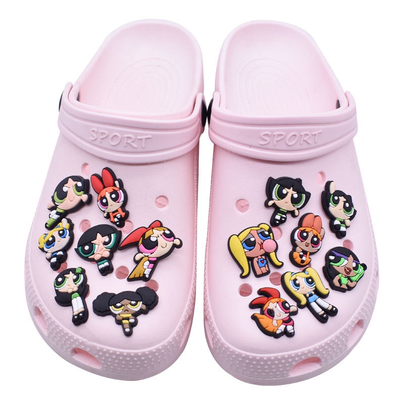 jibitz-croc-powerpuff-girls-jibits-charm-bubbles-shoe-charms-pin-blossom-anime-jibbits-crocks-สําหรับผู้หญิง-ตกแต่งรองเท้า