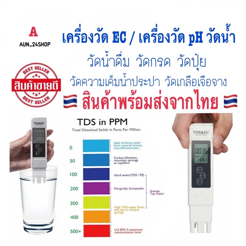 วัดน้ำดื่ม-วัดน้ำ-ที่วัดค่าน้ำ-เครื่องวัด-ec-เครื่องวัด-ph-วัดน้ำ-วัดกรด-วัดปุ๋ย-วัดความเค็มน้ำประปา-วัดเกลือเจือจาง