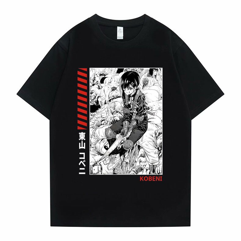 เสื้อเบลาส์-เสื้อยืดแขนสั้นลําลอง-พิมพ์ลายกราฟิก-chainsaw-man-higashiyama-kobeni-ทรงหลวม-สไตล์ญี่ปุ่น-และผู้หญิงลา-20