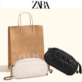 Zara กระเป๋าสะพายไหล่ สะพายข้าง ใส่โทรศัพท์มือถือได้ ขนาดเล็ก อเนกประสงค์ แต่งสายโซ่คล้อง แฟชั่นฤดูร้อน สําหรับสตรี 2022