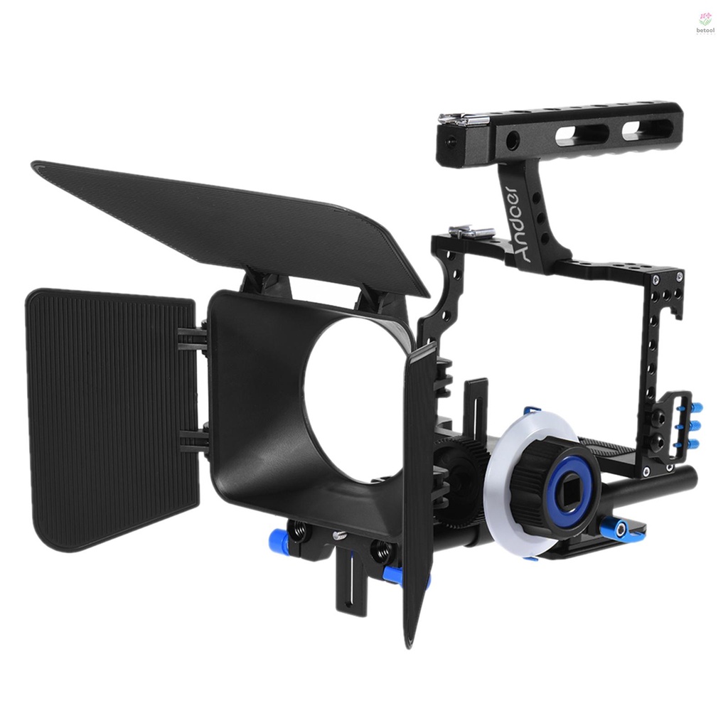 BTT Andoer C500 Aluminum Alloy Camera Camcorder Video Cage Rig Kit Film
