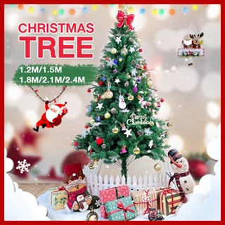 PVC Christmas treeตกแต่งต้นคริสต์มาส 1.8m ต้นคริสต์มาสสีขาวเหนียว  1.2 ม. 1.5 ม. 1.8 ม.2.1 ม. 2.4 ม