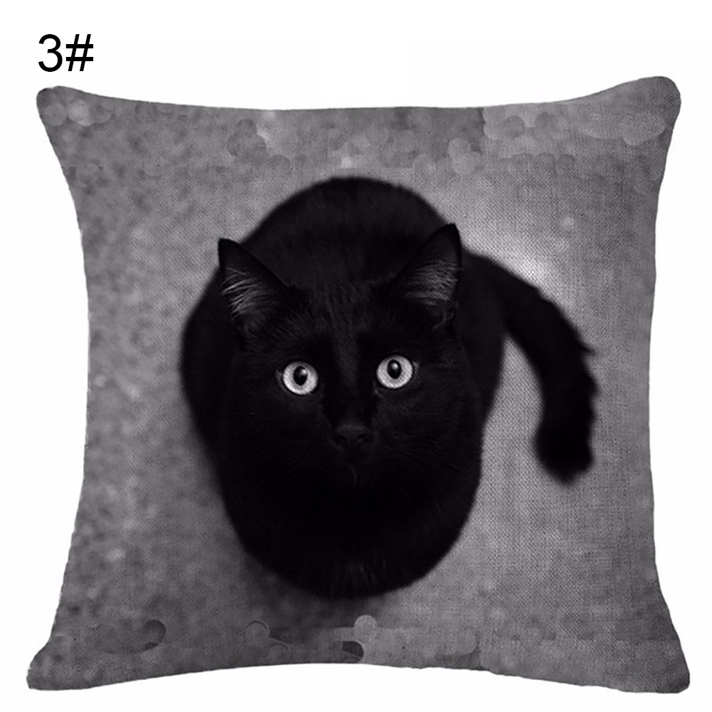 b-398-lovely-cat-print-linen-case-cushion-throw-home-sofa-cafe-decor
