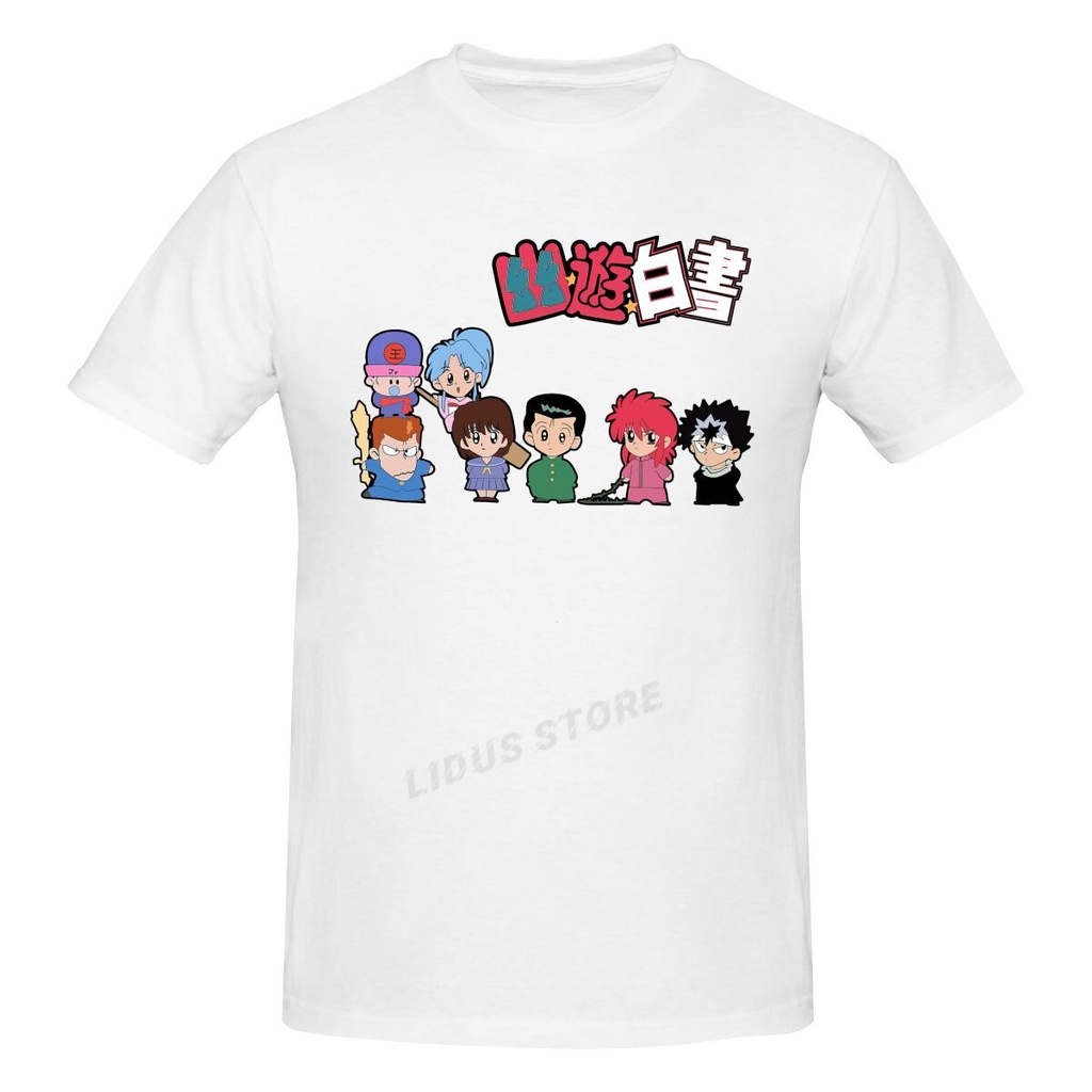 ถูกที Yu Yu Hakusho Title Yusuke Kurama Anime T shirt Harajuku Clothing ...