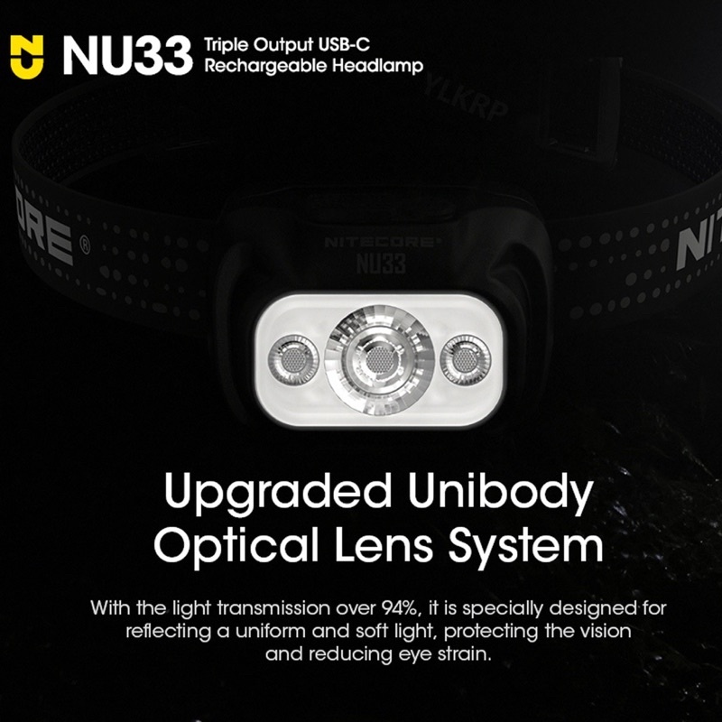 nitecore-nu33-700-lumens-ไฟหน้า-แหล่งกําเนิดแสงสามชั้น-รองรับการชาร์จ-usb