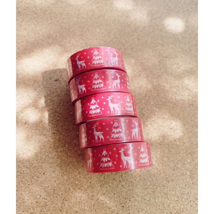 Solid Red Foil Washi Tape