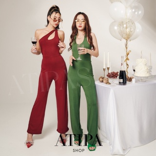 ภาพหน้าปกสินค้าAtipashop - Jumpsuit Backie จั้มสูท ทรงกางเกงขายาว ดีเทลไขว้หลัง ที่เกี่ยวข้อง