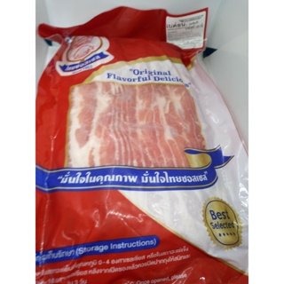 1 kg Speck (durchwachsen) in Scheiben geschnitten / 1 kg bacon (streaky) cut into slices