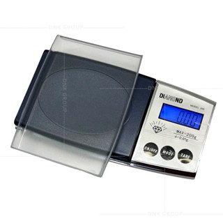 เครื่องชั่งดิจิตอล 200g/0.01g เครื่องชั่งสองตำแหน่ง หน้าจอไฟสีฟ้า Digital Scale