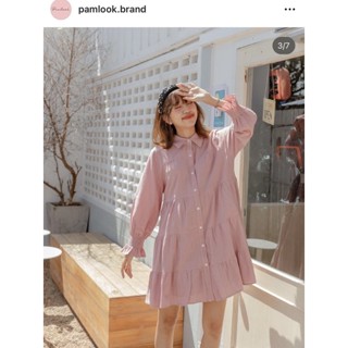 ส่งต่อ Pamlook Ava dress สีชมพู😚💕 (Used once)