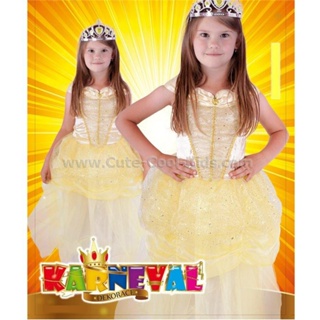 DF-005 ชุดแฟนซีเด็กผู้หญิง - เจ้าหญิง Belle Size-120/L(5-6Y)