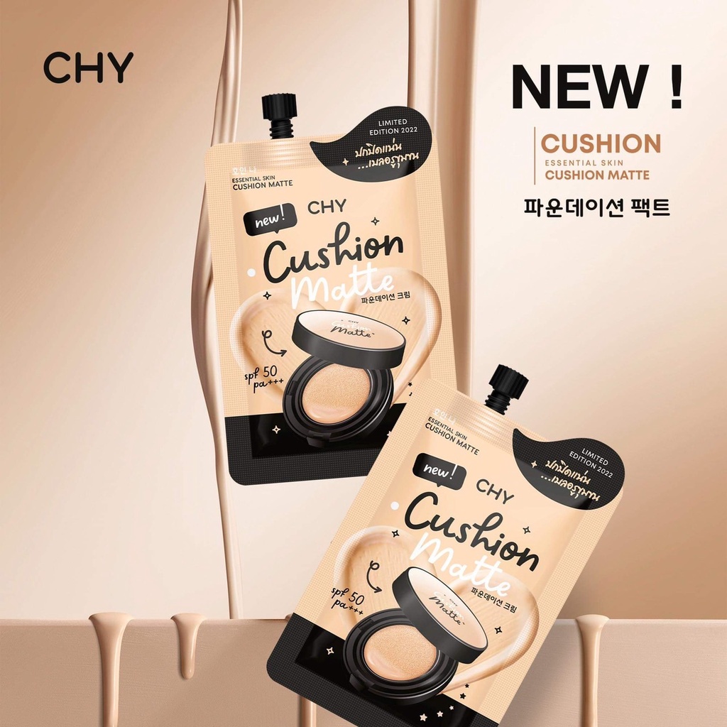 ภาพหน้าปกสินค้า( 5 ซอง ) CHY Cushion คุชชั่น โฮยอน Cushion Ho-Yeon คุชชั่น โฮยอน คุมมันกันแดด ปกปิดเรียบเนียน กันน้ำ 7ml. chy จากร้าน iimjojoe บน Shopee