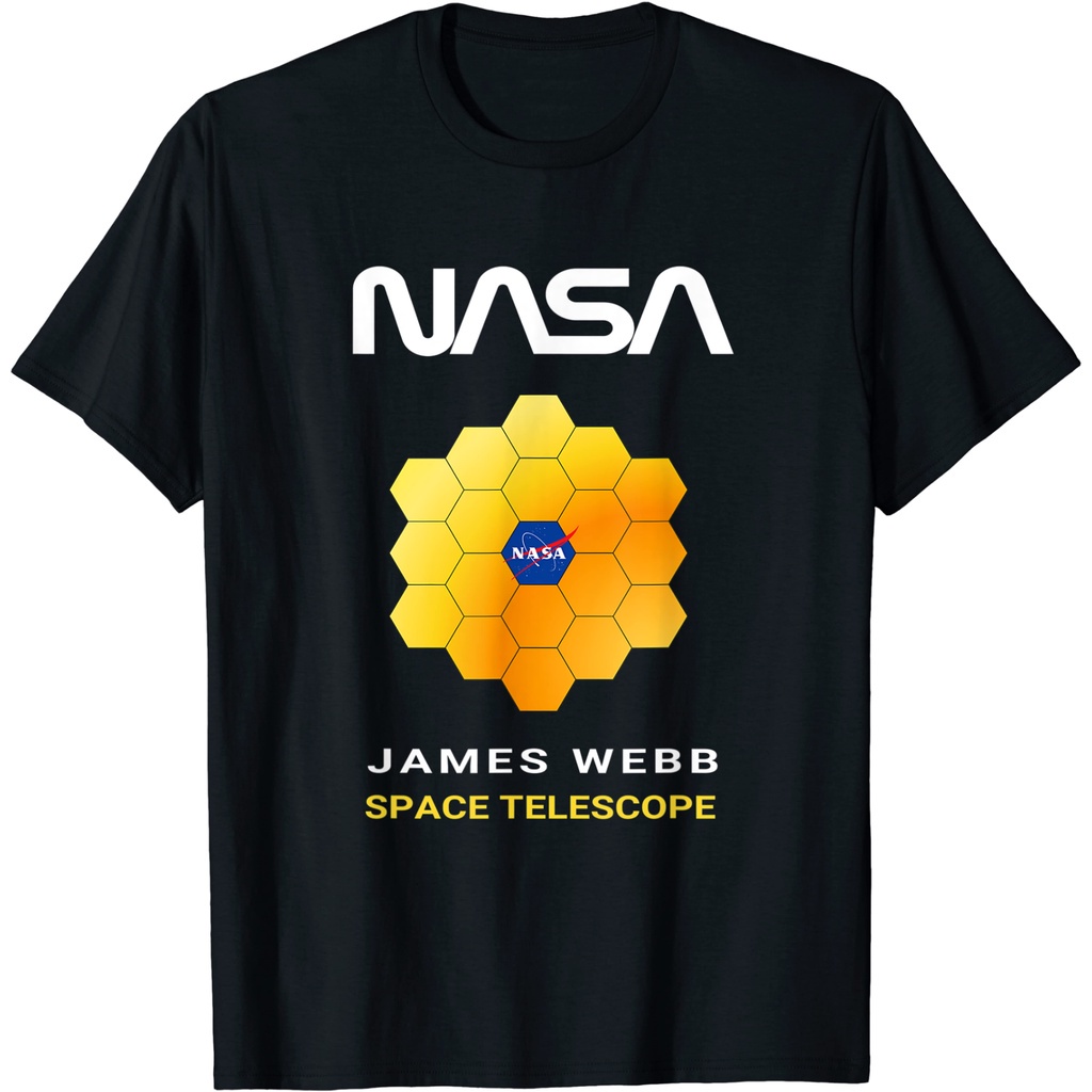 เสื้อยืด-พิมพ์ลายกล้องโทรทรรศน์อวกาศ-nasa-james-webb-jwst-worm-insignia-esa-csa-22