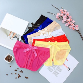 [B_398] Underwear Back Bowknot Breathable Lace Charming Panties Honeymoon