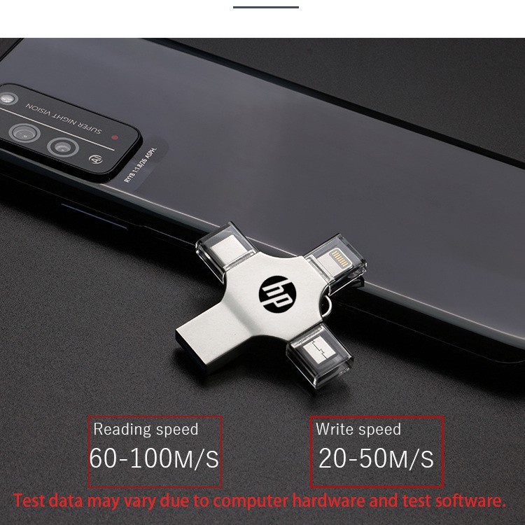 ภาพสินค้า(พร้อมส่ง) แฟลชไดรฟ์ HP 2TB 4-in-1 USB 3.0 Type-C สําหรับ i O Sแท็บเล็ต Android สมาร์ทโฟน PC จากร้าน memorycard.th บน Shopee ภาพที่ 2