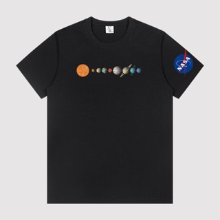 Tee เสื้อยืดเด็กผช เสื้อยืดแขนสั้น แขนห้าส่วน พิมพ์ลาย NASA Joint Name สําหรับผู้ชาย และผู้หญิง_29