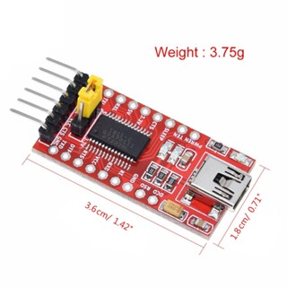 Com* บอร์ดอะแดปเตอร์แปลง 3.3V 5.5V FT232R FT232RL USB เป็น TTL Serial