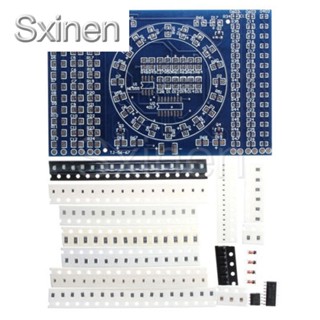 Cd4017 ชุดบอร์ดบัดกรีอิเล็กทรอนิกส์ LED SMD NE555 พร้อมบอร์ด PCB DIY