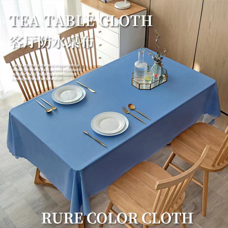ผ้าปูโต๊ะ-หนา-กันน้ำ-กันน้ำมัน-พีวีซี-ทำความสะอาดง่าย