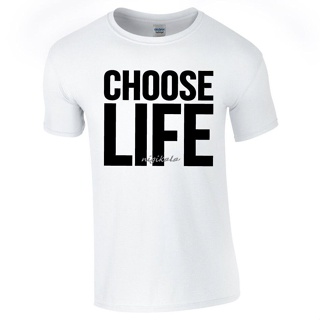 Choose Life T Shirt Wham Retro 80s Fancy Dress Concert Top new O Neck t-shirts tops comfortable Tee shirt 2TQ3