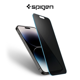 Spigen iPhone 14 Pro Max กระจกนิรภัย เพื่อความเป็นส่วนตัว HD ป้องกันแสงสะท้อน ป้องกันหน้าจอ แบบเต็มรูปแบบ