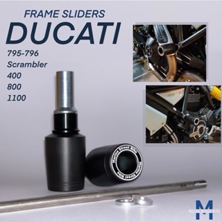 กันล้มข้าง Frame Sliders scrambler 800 1100 แบร์นMarina Street (65) สีดำ