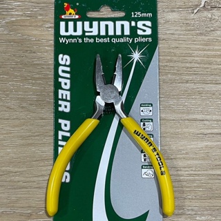 Wynns คีมปากจิ้งจก ปากจับและปากตัด คีม คีมมินิ ขนาด 5นิ้ว ด้ามเหลือง รหัส WNS105C