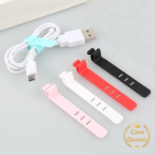 ที่เก็บสายชาร์จ USB แบบซิลิโคน แม่เหล็ก สีแคนดี้ 1 ชิ้น