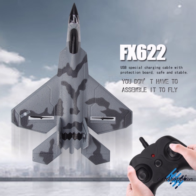 aird-fx822-โมเดลเครื่องบินรบโฟม-f22-พร้อมรีโมตคอนโทรล-ของเล่นสําหรับเด็กผู้ชาย