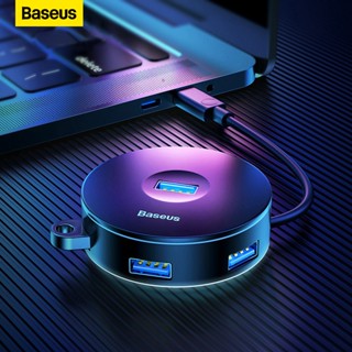 Baseus ฮับ USB 3.0 4 พอร์ต อุปกรณ์เสริมคอมพิวเตอร์ สําหรับ MacBook Pro Surface Micro USB Splitter HUB USB