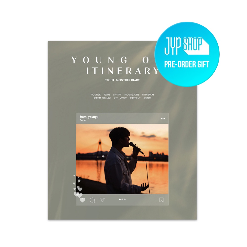 DAY6 YOUNG K - Young One Itinerary Stop 3 : Monthly Diary | Shopee