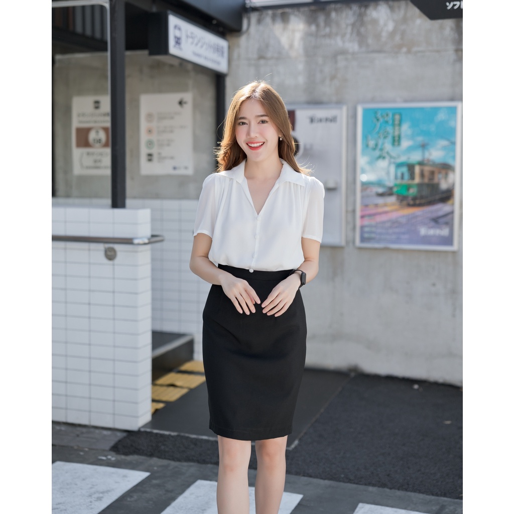 lady-skirt-กระโปรงทรงสอบ-ใส่สมัครงาน-สมัครแอร์-งานเนียบสวย-ใส่คล่องตัว-เข้ารูปกำลังดี