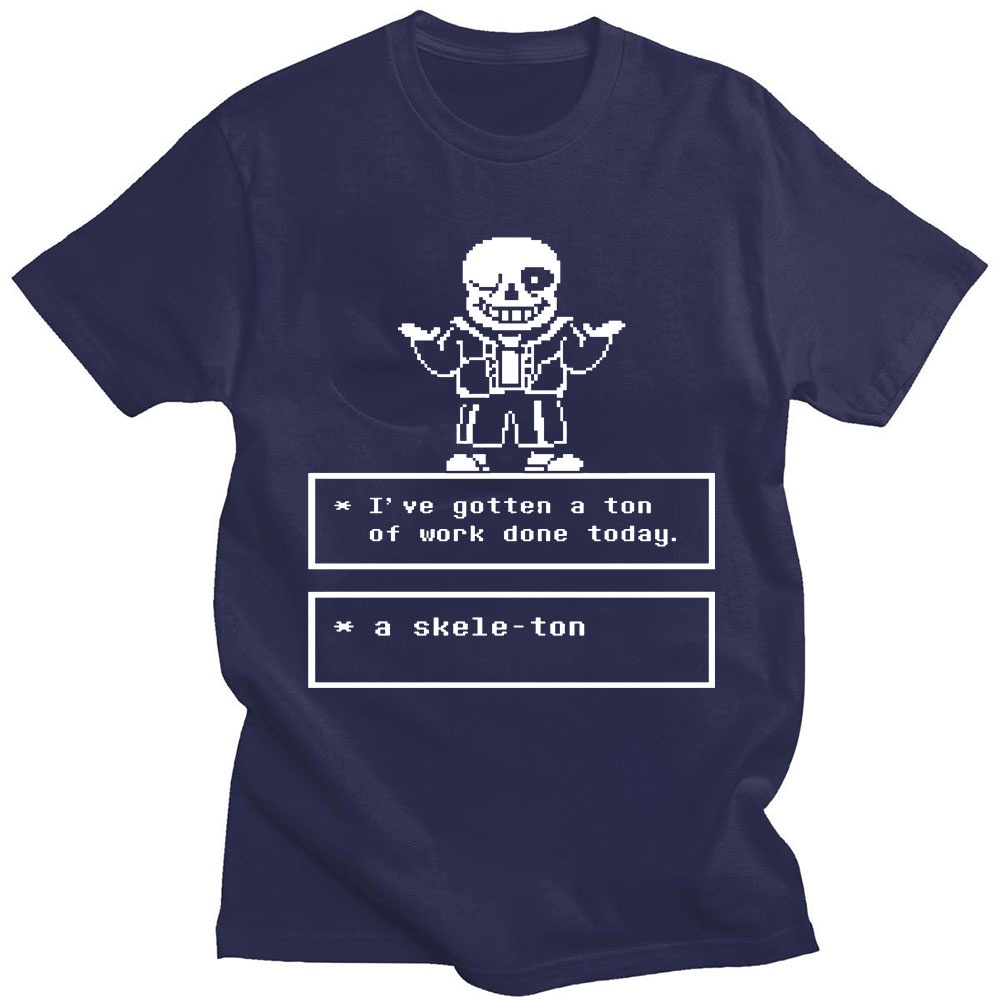 เสื้อยืดพิมพ์ลาย-เสื้อยืด-ผ้าฝ้ายแท้-พิมพ์ลายกราฟิกเกม-undertale-skull-brother-sans-papyrus-สไตล์โกธิค-แฟชั่นฮาราจูกุ