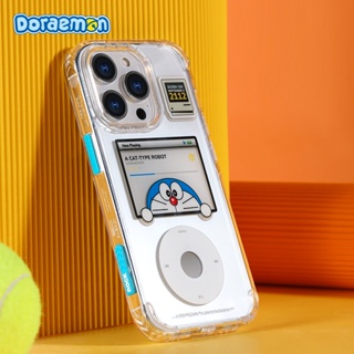 Original Doraemon In Share Air Cushion Clear Case for iPhone 14/14 Plus/14 Pro/14 Pro Max Shockproof Cover