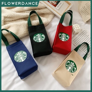 น่ารัก Starbucks Goddess Pattern Water Cup Bag Thermos Bottle Bag With Waterproof Canvas Is Convenient Bags Of Water Bottles Flowerdance