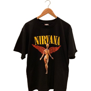 เสื้อยืด เสื้อวงดนตรี  Nirvana เสื้อผ้าแฟชั่นชาย หญิง สตรีท ราคาถูกมาก พร้อมส่ง  oversize SML_24