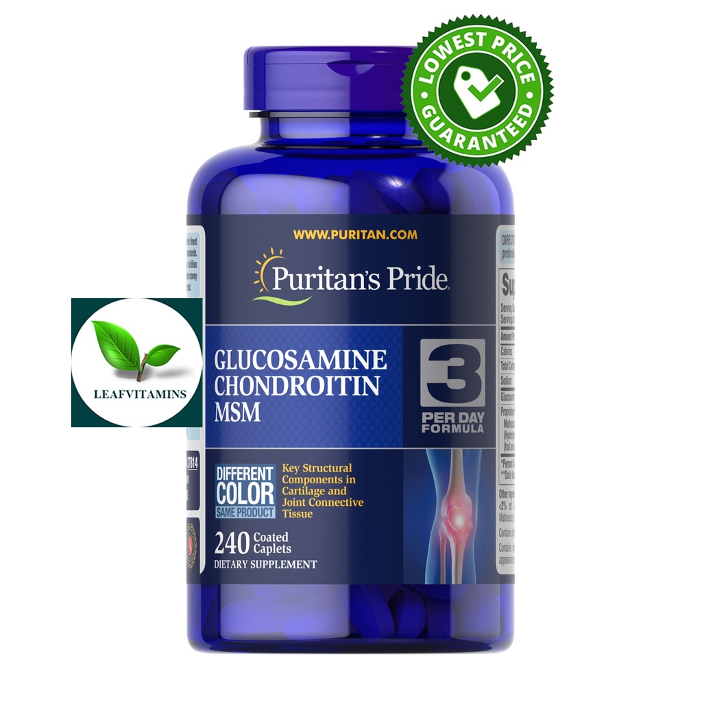 Puritan's Pride Double Strength Glucosamine, Chondroitin & MSM Joint