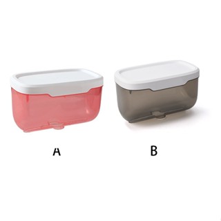 Wall Mounted Bathroom Tissues Box Punch-free Waterproof Storage Toilet Paper Face Holder Home Lavatory Bedroom Pink