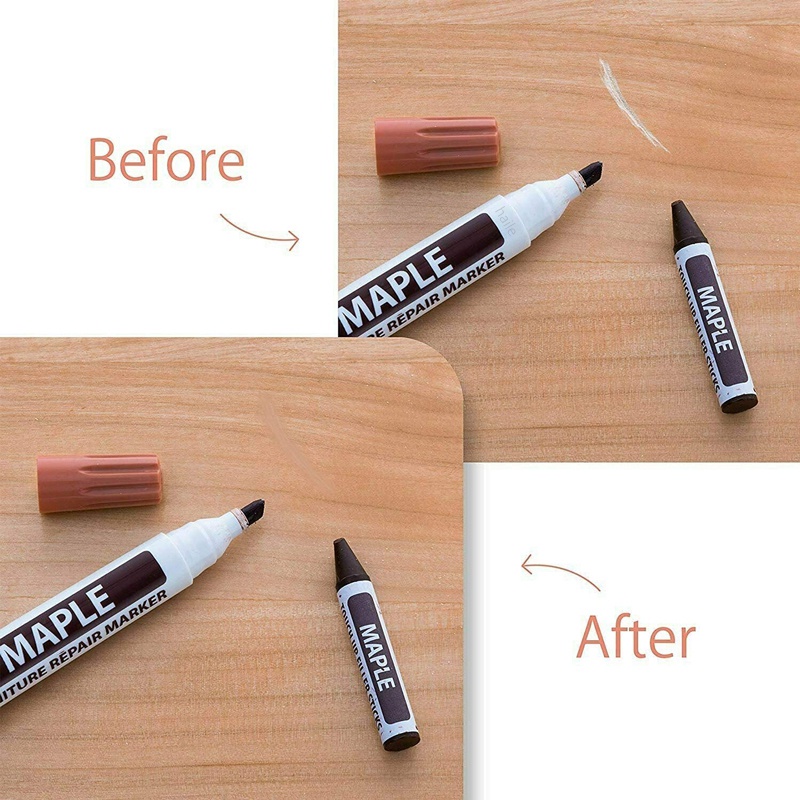เฟอร์นิเจอร์ซ่อมปากกาสำหรับซ่อมเครื่องหมาย-infill-ติดไม้รอยขีดข่วนซ่อมชุดซ่อมปากกาทาสีไม้คอมโพสิต