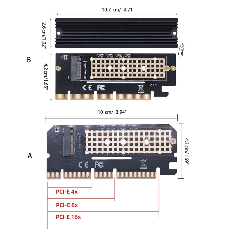 ann-อะแดปเตอร์การ์ดขยายอินเตอร์เฟซคอมพิวเตอร์-m2-nvme-ssd-เป็น-pcie-3-0-16x