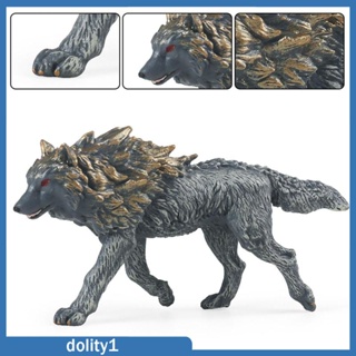 [Dolity1] โมเดลตุ๊กตาหมาป่า ขนาดเล็ก ของเล่นสําหรับเด็กวัยหัดเดิน