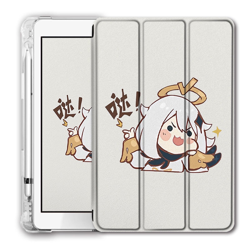 paimon-genshin-มีที่ใส่ปากกา-เคส-air-4-5-mini1-2-3-4-5-6-เคสซิลิโคน-10-2-gen-7-8-9-เคสไอแพด-10-9-gen10-2022-pro-11-case