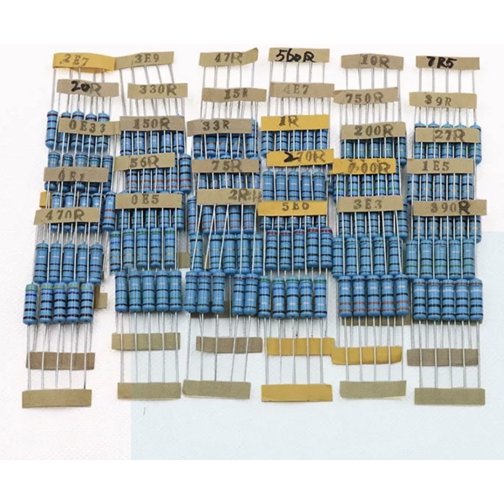ตัวต้านทาน 10 ชิ้น Resistor 1% 1/4W ฟิล์มคาร์บอน สีฟ้า คุณภาพดี มีให้ ...