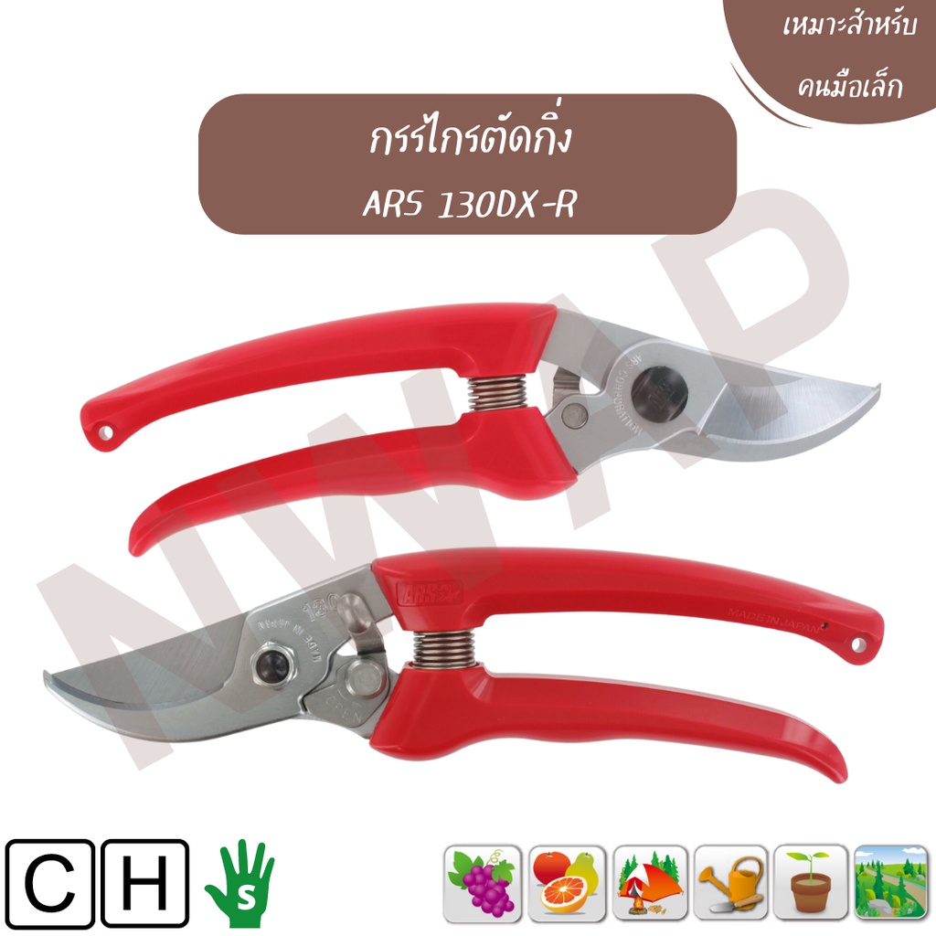 กรรไกรตัดกิ่ง ARS 130DX Pruning shears ARS 130DX Shopee Thailand