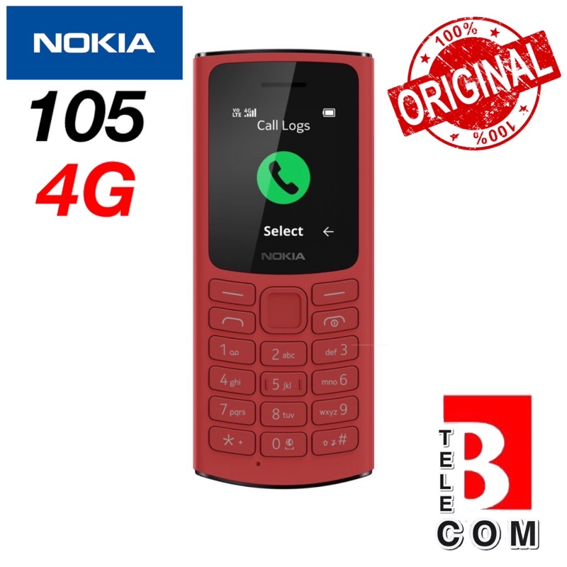 nokia-105-4g-โนเกีย-มือ-1-ศูนย์ไทย-ประกัน-1-ปี-ส่งฟรี-มือถือปุ่มกด-ขายดี