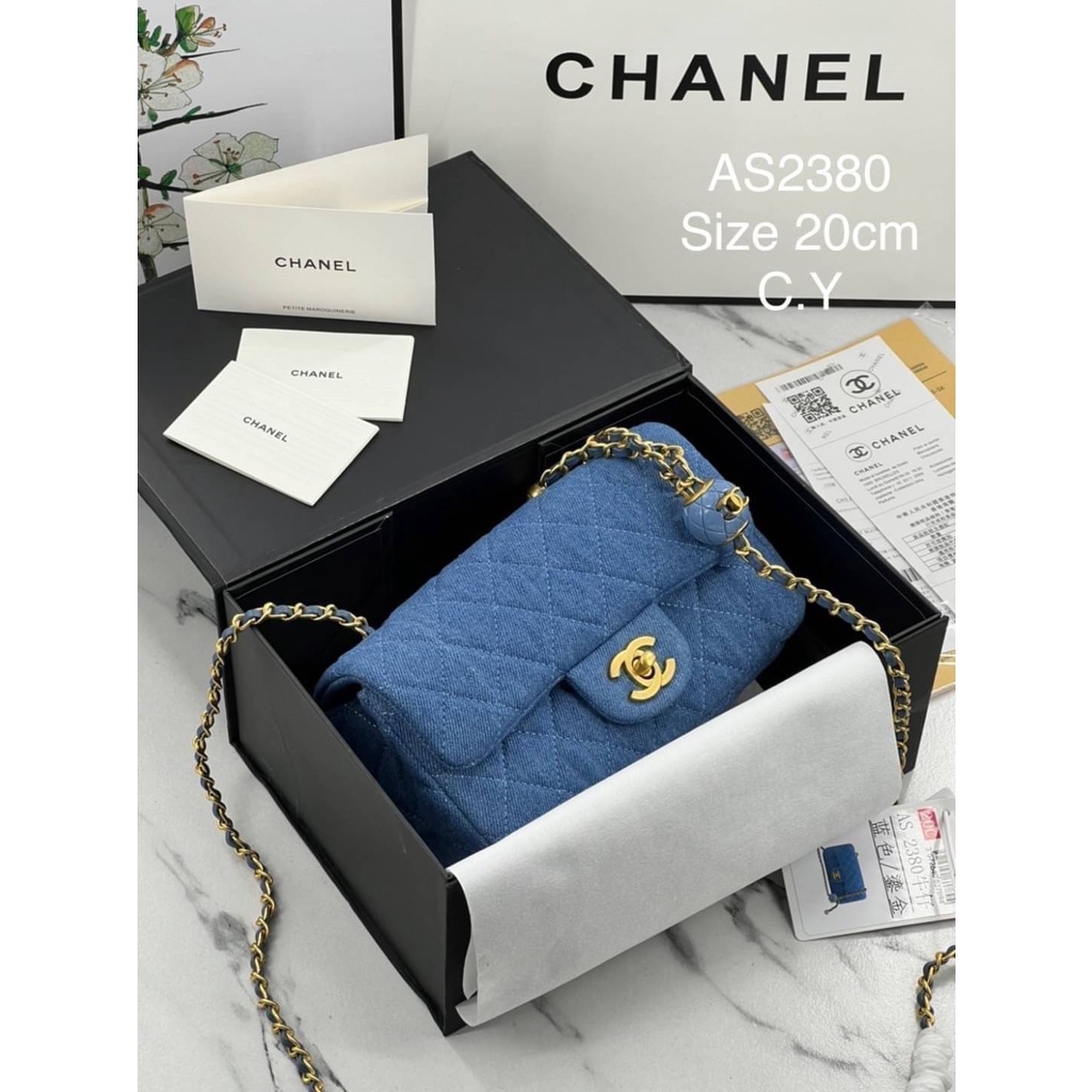 พร้อมส่งทันที-กระเป๋าชาแนลใบเล็กน่ารักมากchanel-ขนาด8นิ้ว