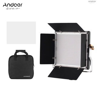 Andoer แผงไฟ LED 480 ดวง ปรับความสว่างได้ อุณหภูมิสี 3200K-5600K สําหรับถ่ายภาพสตูดิโอ