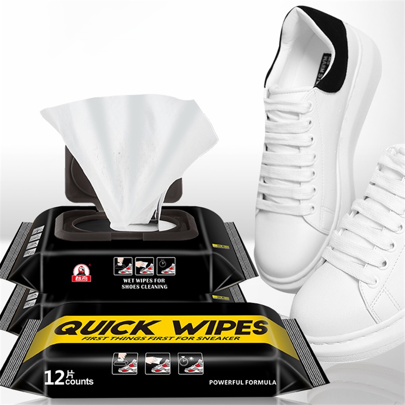 ภาพหน้าปกสินค้าHOMUHOME  QUICK WIPES ผ้าเช็ดรองเท้า ผ้าเช็ดทำความสะอาดรองเท้า ทิชชู่เปียก ผ้าเปียกเช็ดรองเท้า H13 จากร้าน homuhome บน Shopee